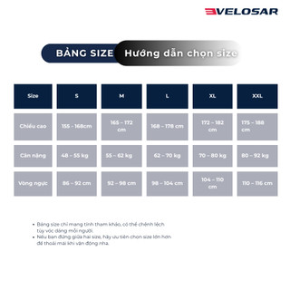 Áo Thun Nam Dài Tay Velosar RLS-60004 100% Polyester Siêu Nhẹ, Giữ Ấm, Co Giãn 4 Chiều