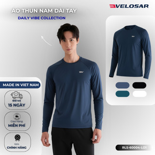 Áo Thun Nam Dài Tay Velosar RLS-60004 100% Polyester Siêu Nhẹ, Giữ Ấm, Co Giãn 4 Chiều