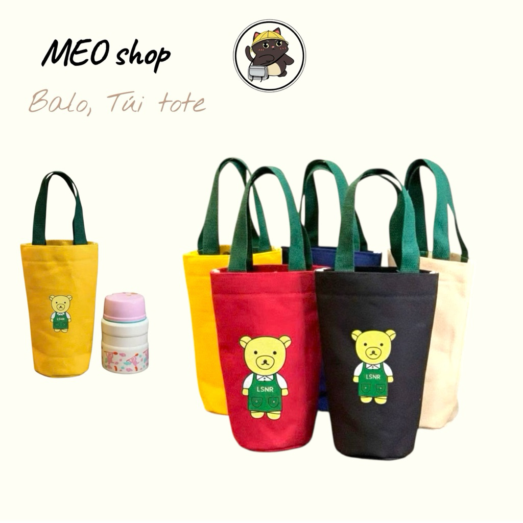 túi đựng bình giữ nhiệt vải bố chống nước nhiều mẫu | BigBuy360 - bigbuy360.vn