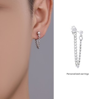SNUOFO- Khuyên Tai Nam Phong Cách Ins Tối Giản Thời Thượng Nam Tính Cá Tính Khuyên Tai Dây Khuyên Rủ Phong Cách Bad Boy
