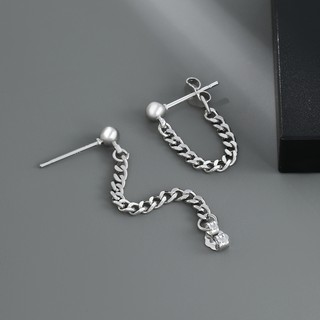 SNUOFO- Khuyên Tai Nam Phong Cách Ins Tối Giản Thời Thượng Nam Tính Cá Tính Khuyên Tai Dây Khuyên Rủ Phong Cách Bad Boy