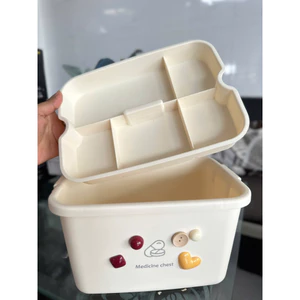 HỘP ĐỰNG THUỐC ĐỒ DÙNG Y TẾ TRONG GIA ĐÌNH 2 LỚ CÓ QUAI XÁCH