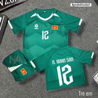 Bộ Đồ Bóng Đá Trẻ Em In Sẵn Cầu Thủ (Gồm Áo + Quần Short)