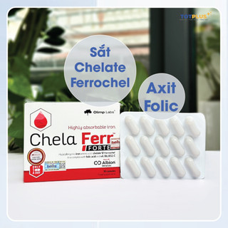 Combo Chela Ferr Forte, Chela Calcium D3, Gold DHA | Bộ 3 Sắt Canxi DHA Cho Mẹ Bầu Và Sau Sinh
