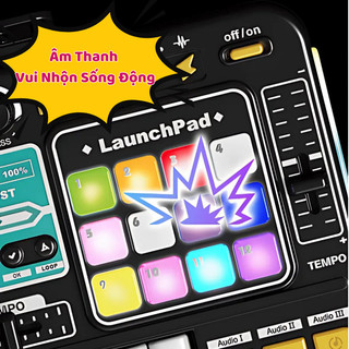 Đồ Chơi Bàn DJ Kết Hợp Đàn Piano Điện Tử 15 Hiệu Ứng Âm Thanh 37 Phím Bấm Có Kết Nối Bluetooth 5.0 Tặng Kèm Mic Hát