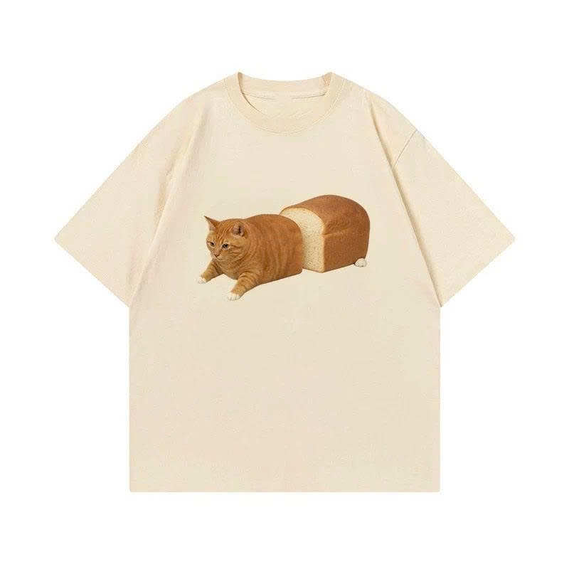 Áo thun Stee Cổ tròn SANDWICH CAT Localbrand ICVCVNI Unisex Cotton