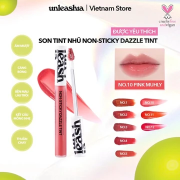 [QUÀ TẶNG] Son Tint Nhũ UNLEASHIA Cho Đôi Môi Mềm Mịn, Căng Bóng, Lấp Lánh 4g