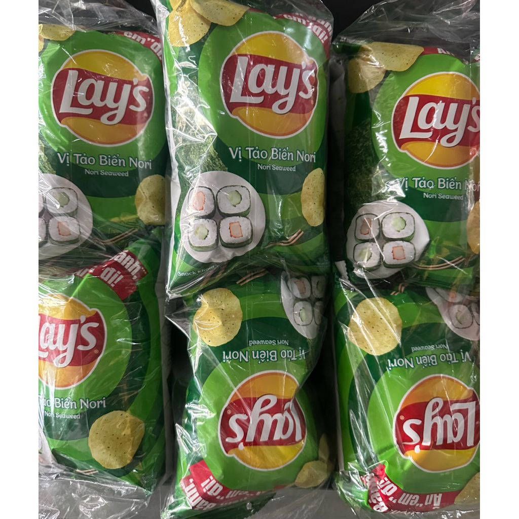 1 bịch 10 gói lays vị rong biển | Shopee Việt Nam