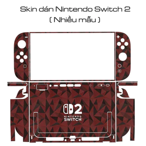 Skin 3M dán Nintendo Switch 2 (Nhiều mẫu) | Miếng dán decal cho máy chơi game in hình theo yêu cầu | Film 3M vân nổi