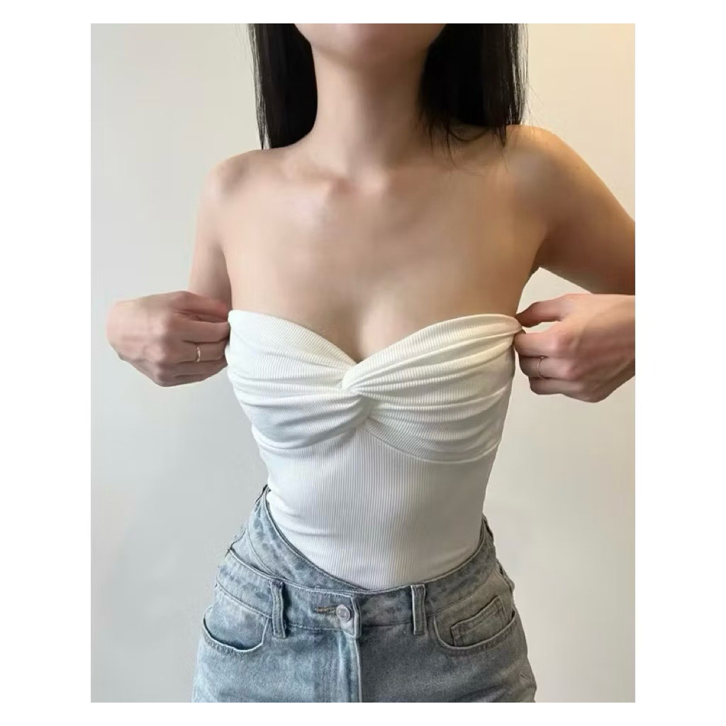 | LYN WEAR| Áo ống/ Quây xoắn ngực  Không Mút Chất Cotton Mịn