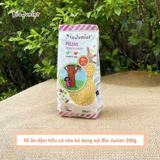 Mì Ăn Dặm Hữu Cơ Dạng Sợi Bio Junior 200g Cho Bé Từ 8 Tháng Tuổi Dễ Ăn Bổ Dưỡng– Natural Market
