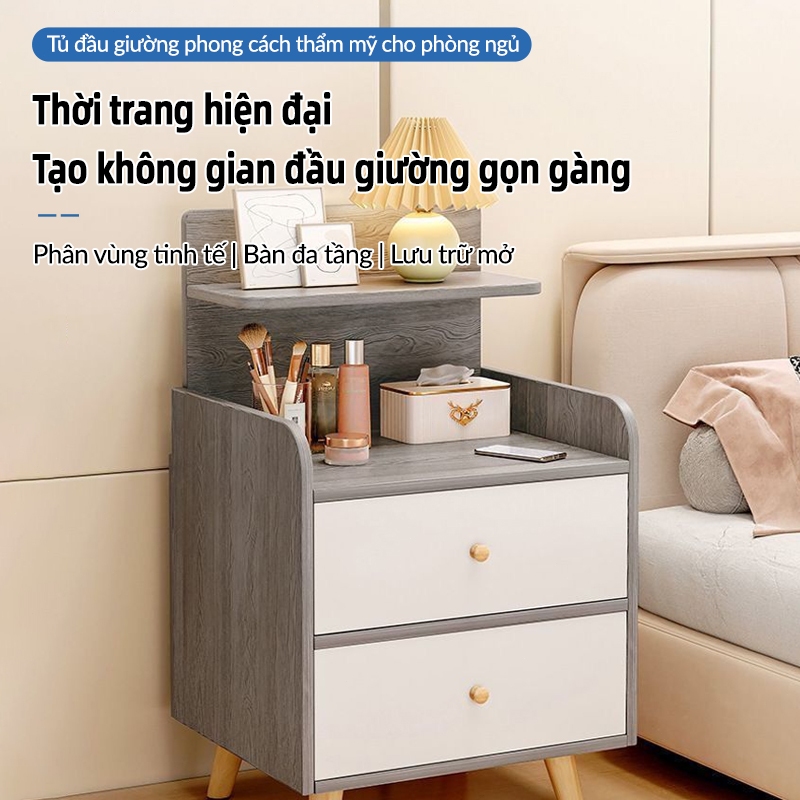 LUX Tủ cạnh giường, thiết kế đẹp, dung tích lưu trữ lớn, không chiếm diện tích, phù hợp sử dụng trong phòng ngủ