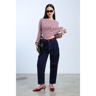 Quần Jean Nữ Form Baggy JP Fashion, Lưng Cao Tôn Dáng, Ống Rộng Thoải Mái, Kiểu Dáng Dễ Phối Đồ 11112123