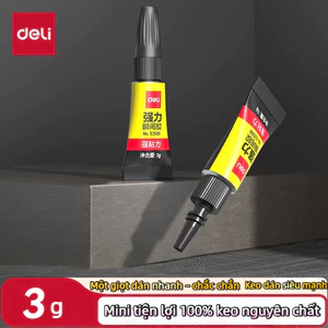 Set 3 Tuýp Keo 502 Deli – Keo Siêu Dính Đa Năng, Dán Nhựa, Gỗ, Kim Loại, Tiện Dụng Gia Đình