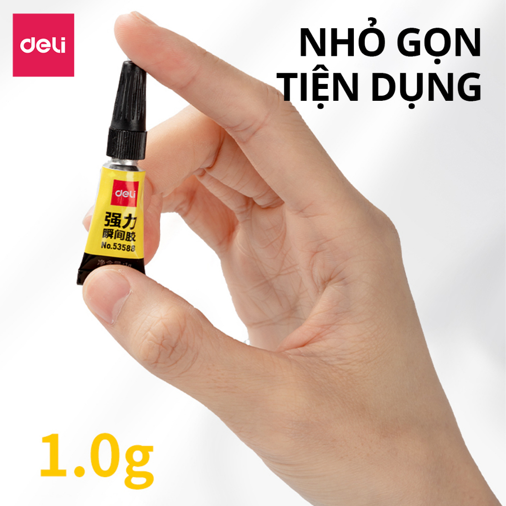 Set 3 Tuýp Keo 502 Deli – Keo Siêu Dính Đa Năng, Dán Nhựa, Gỗ, Kim Loại, Tiện Dụng Gia Đình