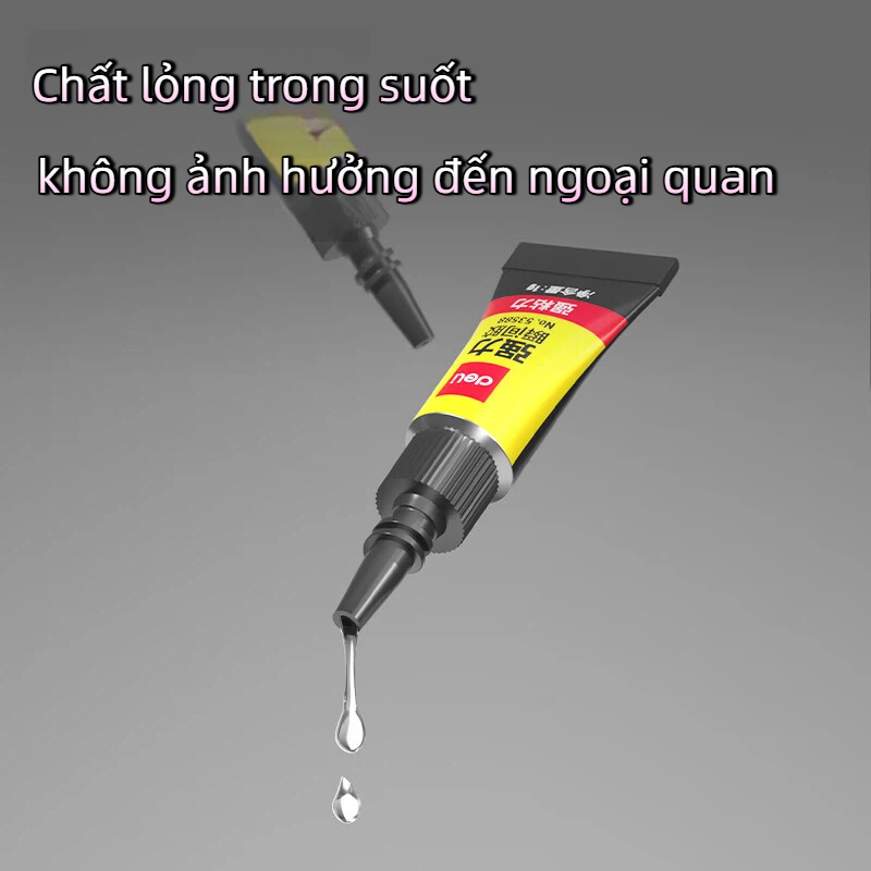 Set 3 Tuýp Keo 502 Deli – Keo Siêu Dính Đa Năng, Dán Nhựa, Gỗ, Kim Loại, Tiện Dụng Gia Đình