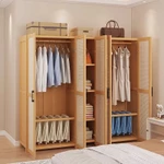 【Bảo hành trọn đời】tủ quần áo tủ gỗ 4 cánh Áo Lắp Ghép Tủ quần áo lớn đa năng tủ treo quần áo tủ áo quần，Dễ Lắp Ráp — ảnh 2