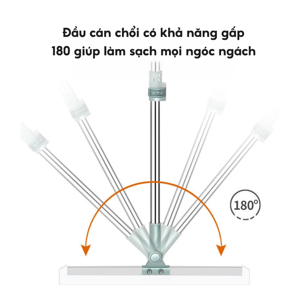 Chổi gạt nước sàn nhà tắm, quét nhà thông minh gạt sạch nhà tắm chống trượt LOẠI 1 - 50cm