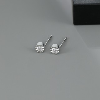 SNUOFO-Khuyên Tai Bạc Đơn Chiếc Mini Nam Dưỡng Lỗ Tai Thiết Kế Độc Lạ Phong Cách Tối Giản Thời Thượng Cho Nam Giới