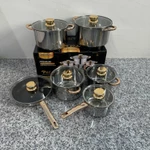 Bộ Nồi Inox 6 Món Cao Cấp Chất Lượng Dùng Cho Mọi Loại Bếp, Combo Bộ Nồi Inox Sang Trọng Dùng Cho Gia Đình — ảnh 1