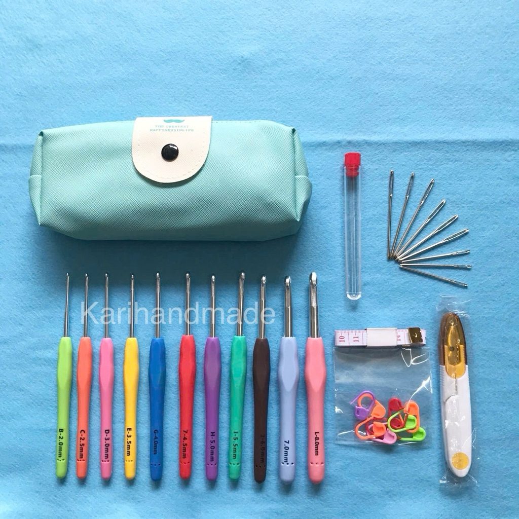 Bộ dụng cụ móc len đầy đủ