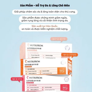 Pate Nutrifrom giúp chăm sóc da & lông toàn diện cho chó mèo, hỗ trợ tiết niệu, giảm hôi miệng