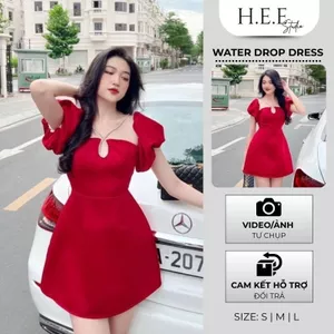 H.E.E - Đầm nữ Water Drop Dress HELEN thiết kế trễ vai sang chảnh đi chơi, đi tiệc
