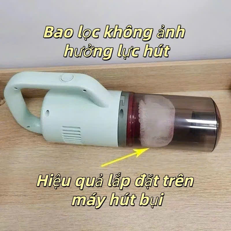 COMBO 100 Túi Lưới Lọc Bụi Máy Hút Bụi Cầm Tay