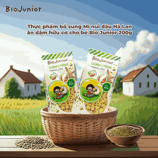 Mì Nui Đậu Hà Lan Ăn Dặm Hữu Cơ Cho Bé Bio Junior 200g – Giàu Đạm Thực Vật, Dễ Ăn – Natural Market