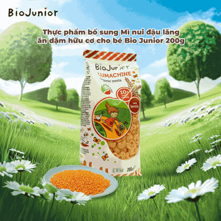 Mì Nui Đậu Lăng Ăn Dặm Hữu Cơ Cho Bé Bio Junior 200g – Giàu Chất Xơ, Hỗ Trợ Tiêu Hoá – Natural Market