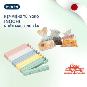Kẹp Miệng Túi Bảo Quản Thực Phẩm Thức Ăn Yoko Inochi (Bộ 10 cái) Thiết Kế Lego Xinh Xắn
