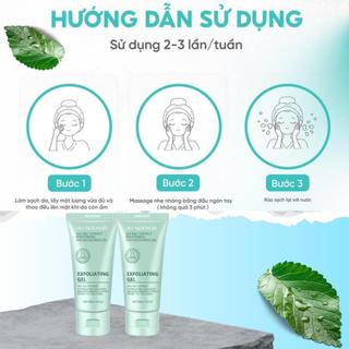 AWSOOYOR gel tẩy tế bào chết cho mặt và cơ thể Chlorella 50g làm sạch dịu nhẹ bề mặt da, kiểm soát dầu, dưỡng ẩm cho da