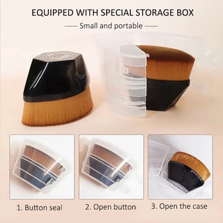 Cọ trang điểm, cọ tán kem nền Cọ trang điểm  tán phấn nền ma thuật liền mạch sợi lông mềm mại có hộp đựng