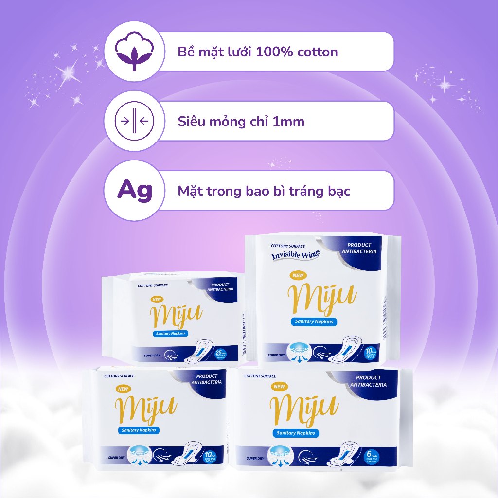 [Mua 5 Tặng 1] Combo 5 Gói Băng Vệ Sinh LXSoft Hàn Quốc - Bạc hà - Siêu mỏng - Siêu thấm hút