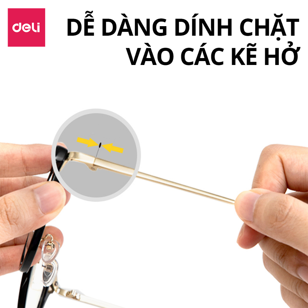 Keo Siêu Dính Đa Năng Deli 7ml/ 20ml Có Thể Dán Trên Mọi Bề Mặt Phù Hợp Sửa Chữa, Ghép Nối 7140/7149