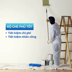 Sơn lót chống kiềm ngoại thất X-Paint - Sơn S3000 lon 5kg chống ẩm, chống thấm + Tặng kèm lu lăn (Rulo) + chổi sơn — ảnh 4