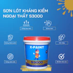 Sơn lót chống kiềm ngoại thất X-Paint - Sơn S3000 lon 5kg chống ẩm, chống thấm + Tặng kèm lu lăn (Rulo) + chổi sơn — ảnh 2