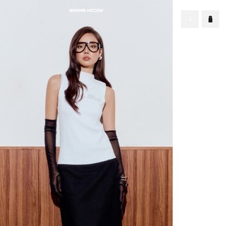 [New12] Áo Cherry Baby Mock Neck Len Silk Mềm Mại Phá Cách Dễ Mặc Dễ Phối, WKI094  SOME HOW STORE