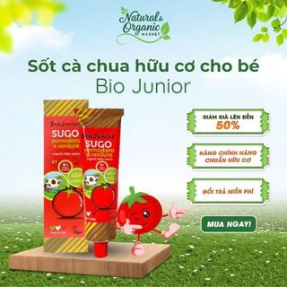 Sốt Cà Chua Hữu Cơ Bio Junior 150g Cho Bé Từ 8 Tháng Dễ Ăn, Hỗ Trợ Tiêu Hoá – Natural Market
