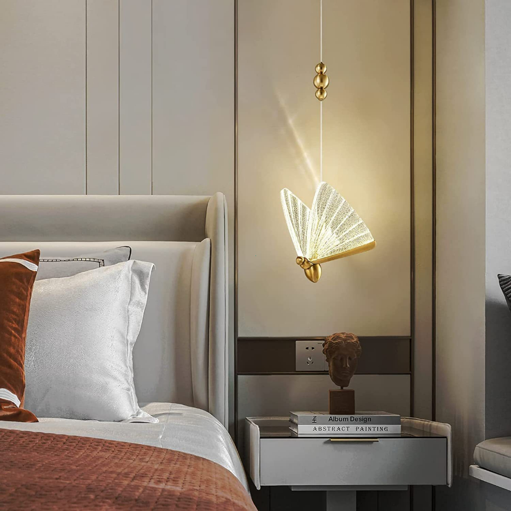 Crystal đèn chùm nhỏ phòng ngủ đầu giường ấm áp ánh sáng xa xỉ hiện đại đơn giản nhà hàng ánh sáng quầy bar phong cách B