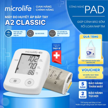 Máy Đo Huyết Áp BP A2 Classic, Cảnh Báo Rối Loạn Nhịp Tim, Cột Phân Loại Huyết Áp & Bộ Nhớ 30 Lần Đo