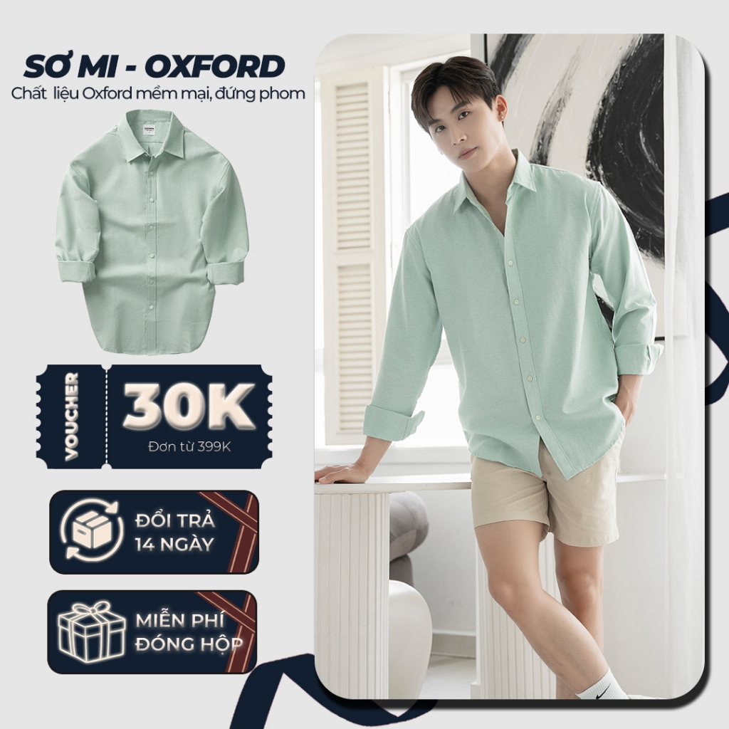 Áo Sơ Mi Tay Dài Nam Chất Liệu VảI Oxford Cao Cấp, Bề Mặt Dày Dặn, Giữ ...