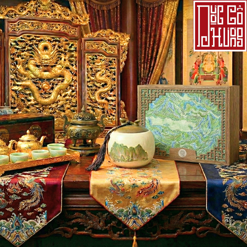 Set trà shan tuyết cổ thụ 300 tuổi hảo hạng ,set quà biếu tết 2026 ,bộ quà tặng lãnh đạo đối tác cao cấp