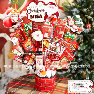 Set Quà Giáng Sinh Bánh Kẹo Đẹp – Hộp Quà Noel Trang Trí Người Tuyết – Quà Noel Cho Bé – Quà Xmas Lớp Học
