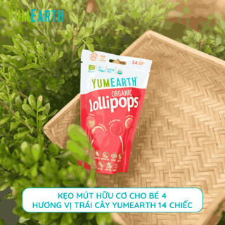 Kẹo Mút Hữu Cơ Cho Bé YumEarth 14 Chiếc – Ngọt Dịu Tự Nhiên, An Toàn Cho Trẻ – Natural Market