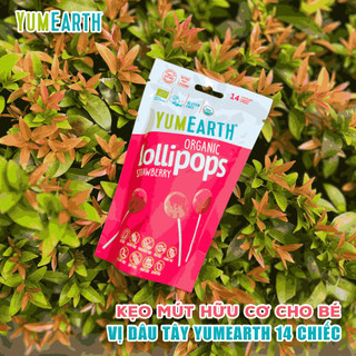Kẹo Mút Hữu Cơ Cho Bé YumEarth 14 Chiếc – Ngọt Dịu Tự Nhiên, An Toàn Cho Trẻ – Natural Market