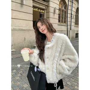 TRIANGLE - Paris Fur Coat (Cân nhắc kỹ, returned is not welcomed)- Áo khoác lông phong cách Pháp dày dặn và cao cấp