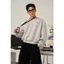 Áo Sweater Trơn GODMOTHER 2025 Nỉ Bông Form Boxy Dáng Lửng Thêu Chữ Godmother Studio