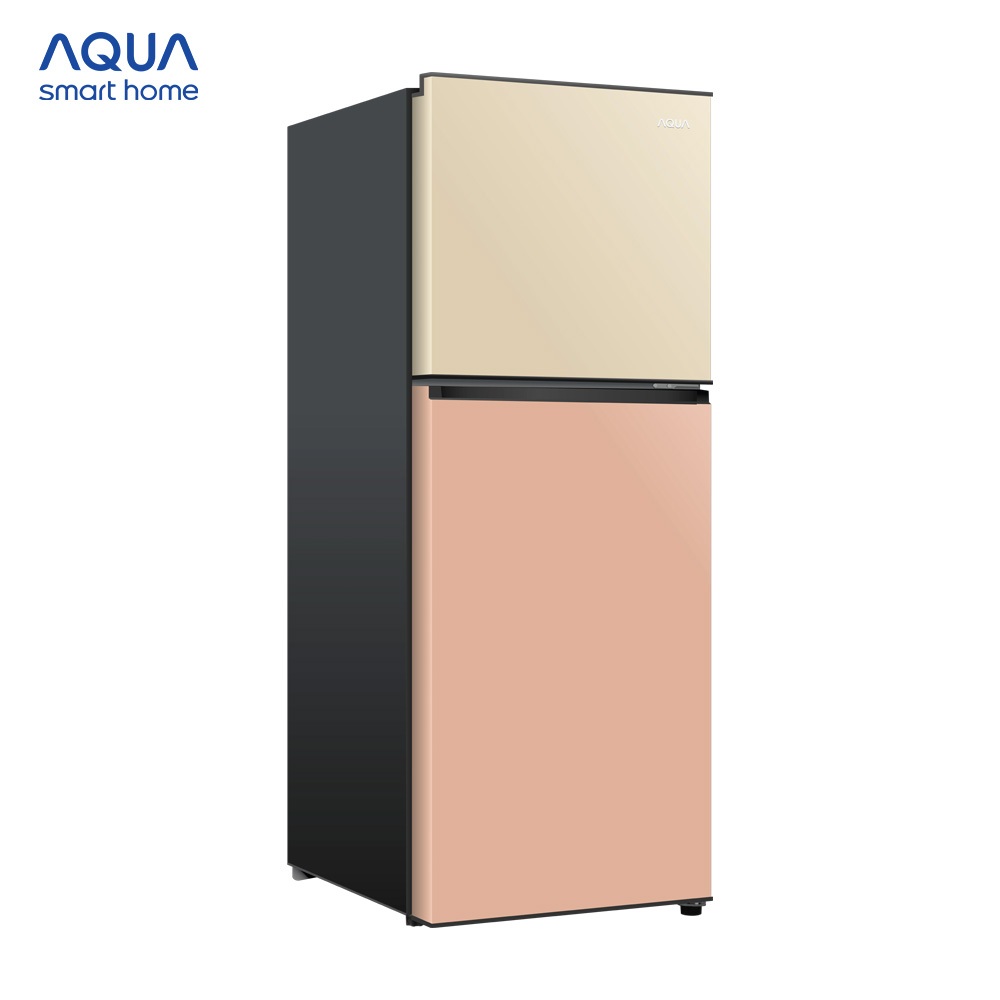 [DEAL XỊN GIÁ SỐC]  Tủ lạnh AQUA 130 lít ngăn đá trên AQR-T160FA(GGN) - Màu Be hồng - Freeship toàn quốc - Bảo hành 2năm