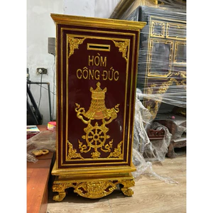Hòm công Đức gỗ mít sơn son thếp vàng